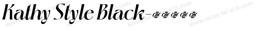 Kathy Style Black字体转换